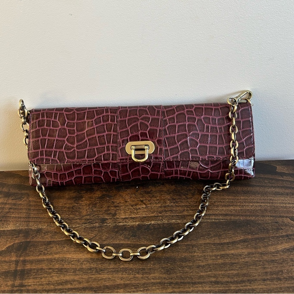 Nine West Burgundy Shoulder Bag.